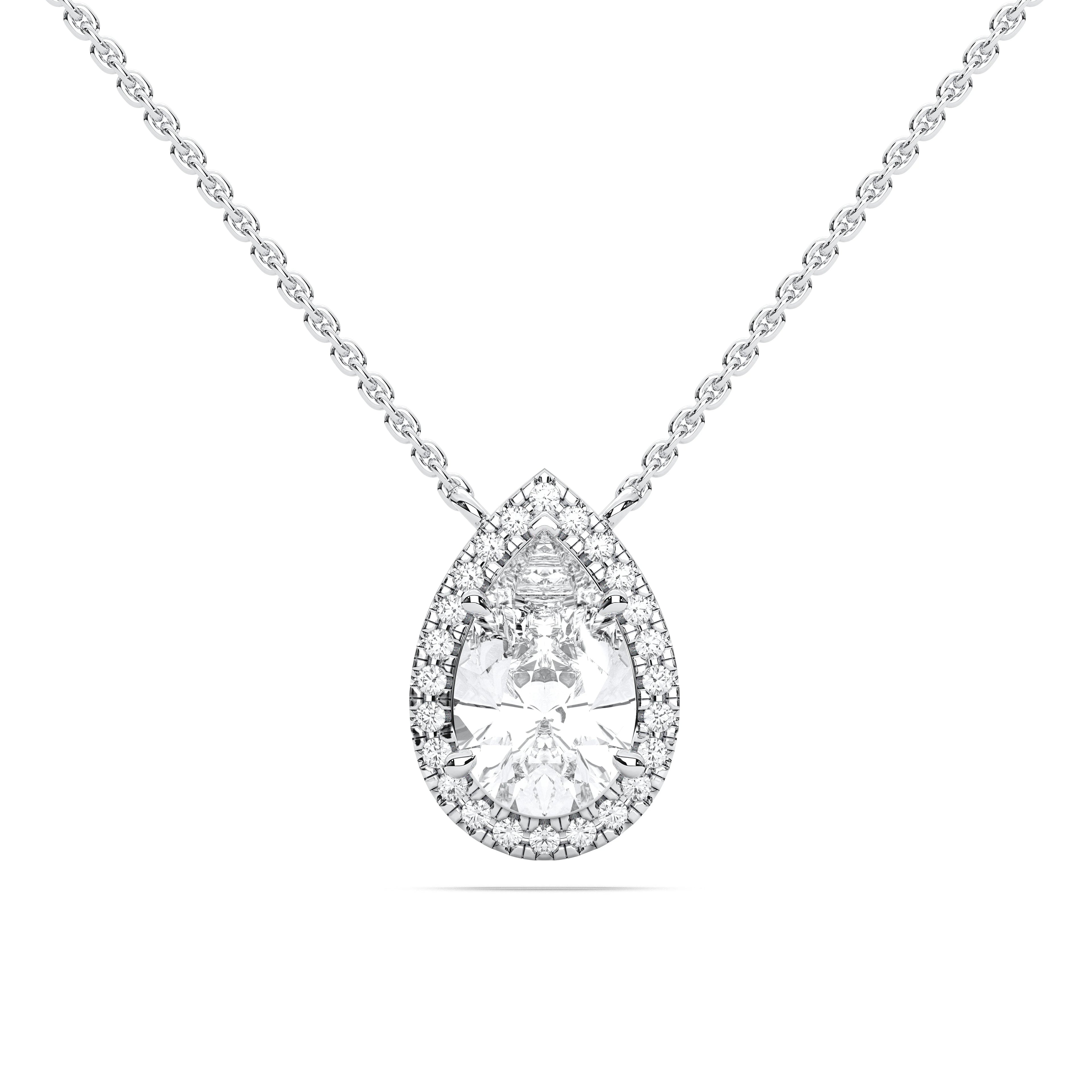 PEAR HALO PENDANT