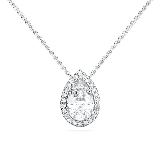 PEAR HALO PENDANT