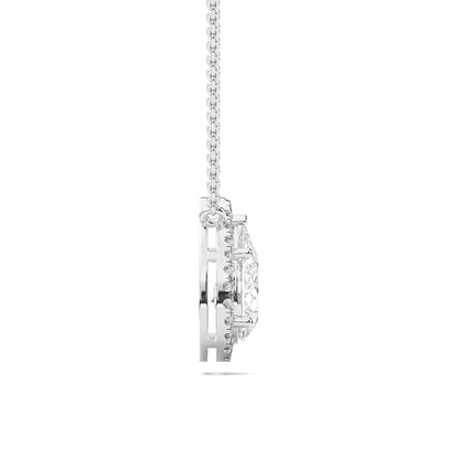 PEAR HALO PENDANT - M&D Signature Jewels