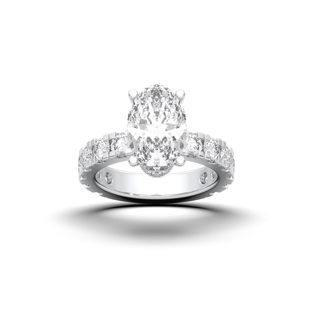 OVAL PAVE RING