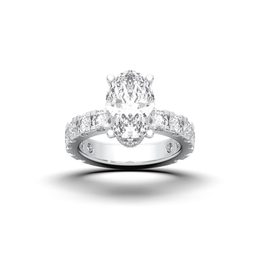 OVAL PAVE RING