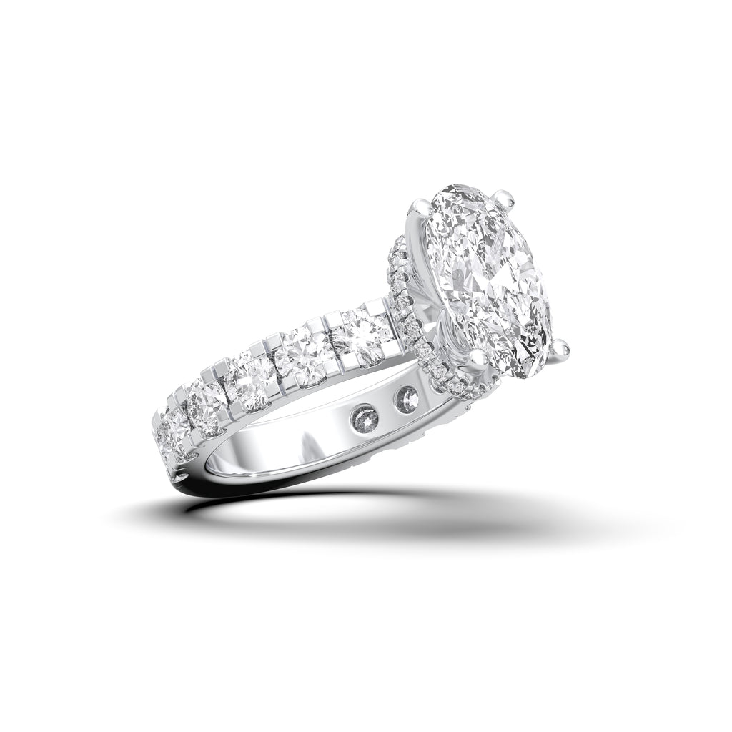 OVAL PAVE RING