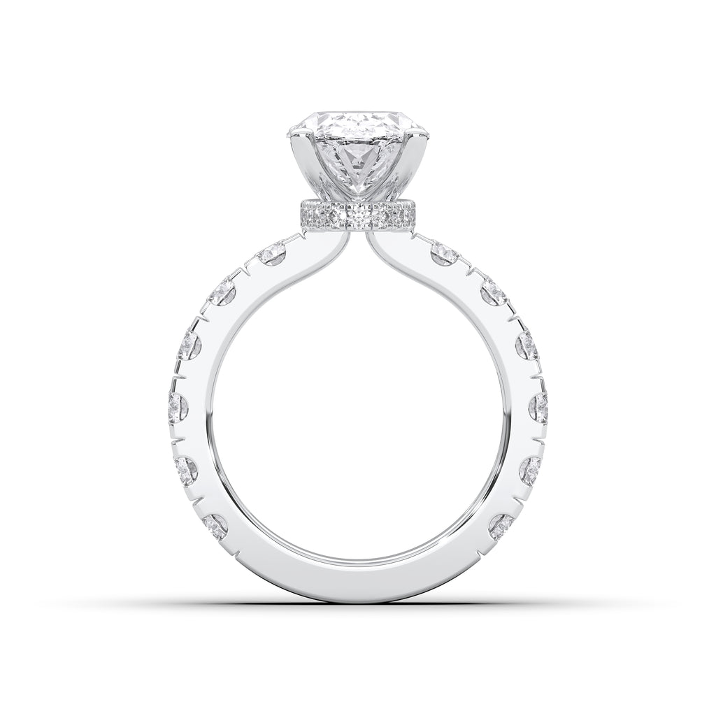 OVAL PAVE RING