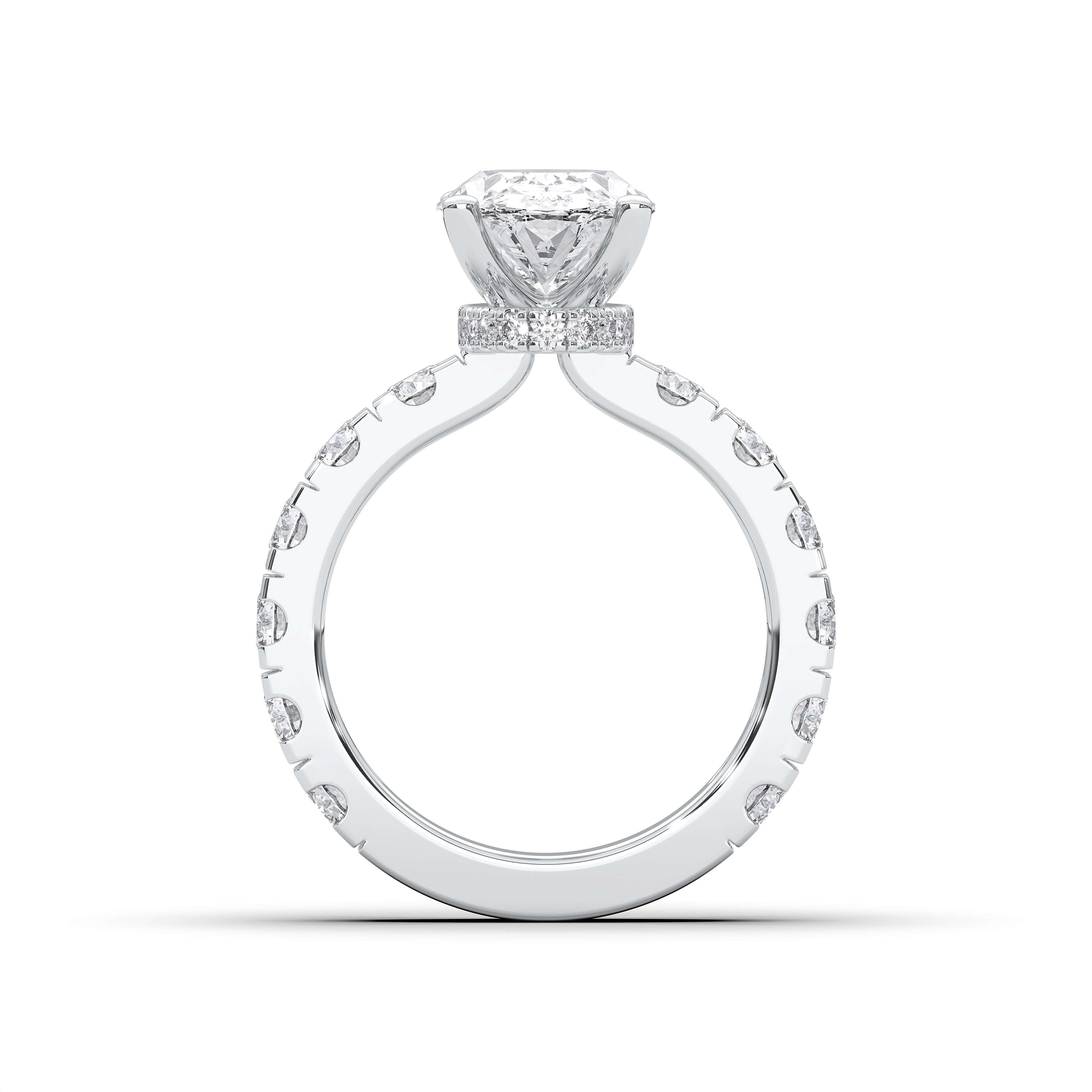 OVAL PAVE RING
