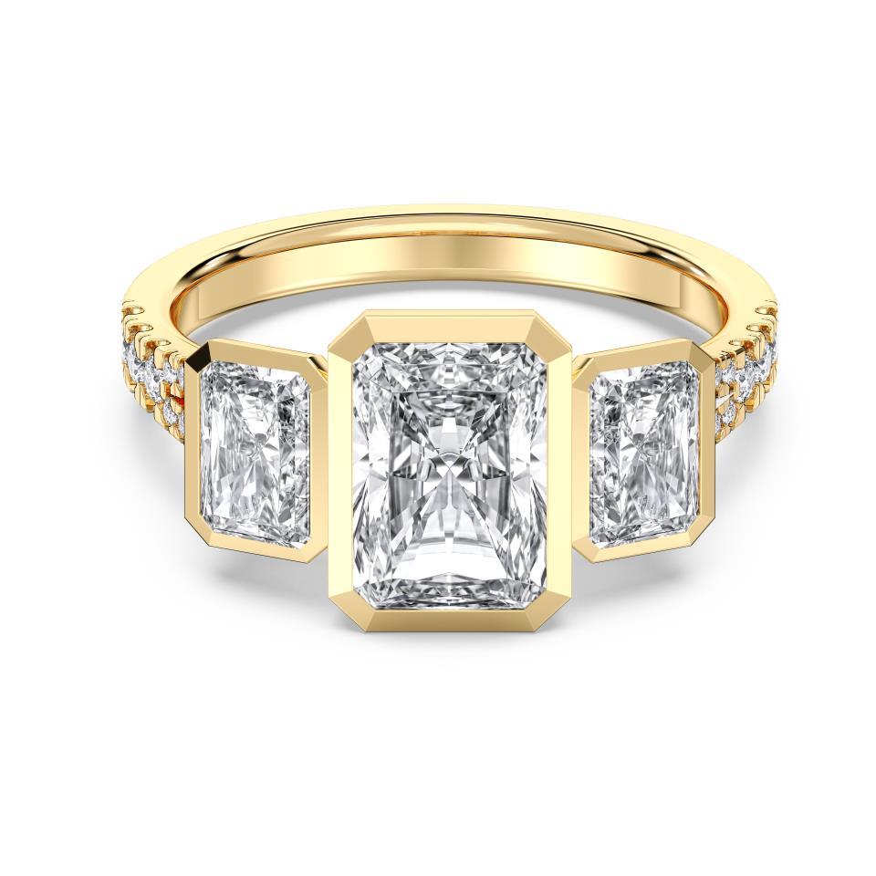 RADIANT BEZEL 3 STONE RING - M&D Signature Jewels