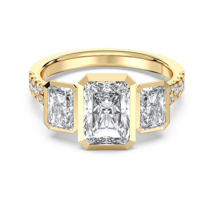 RADIANT BEZEL 3 STONE RING - M&D Signature Jewels