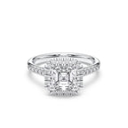ASSCHER FLUSH SET RING