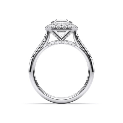 ASSCHER FLUSH SET RING - M&D Signature Jewels