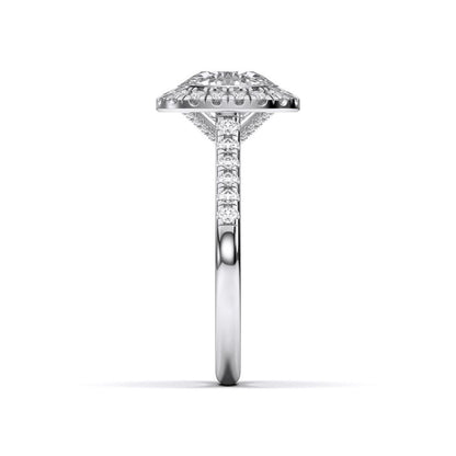 CUSHION FLUSH SET RING - M&D Signature Jewels