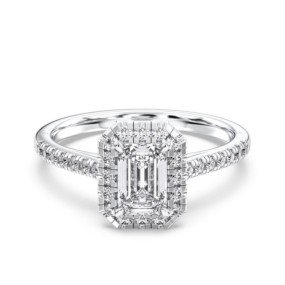 EMERALD FLUSH SET RING