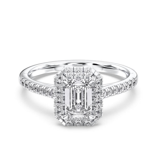 EMERALD FLUSH SET RING