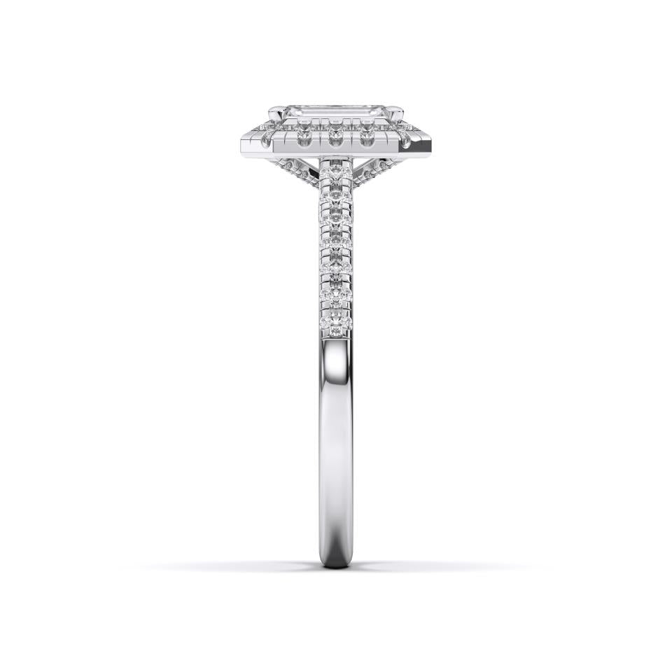 EMERALD FLUSH SET RING