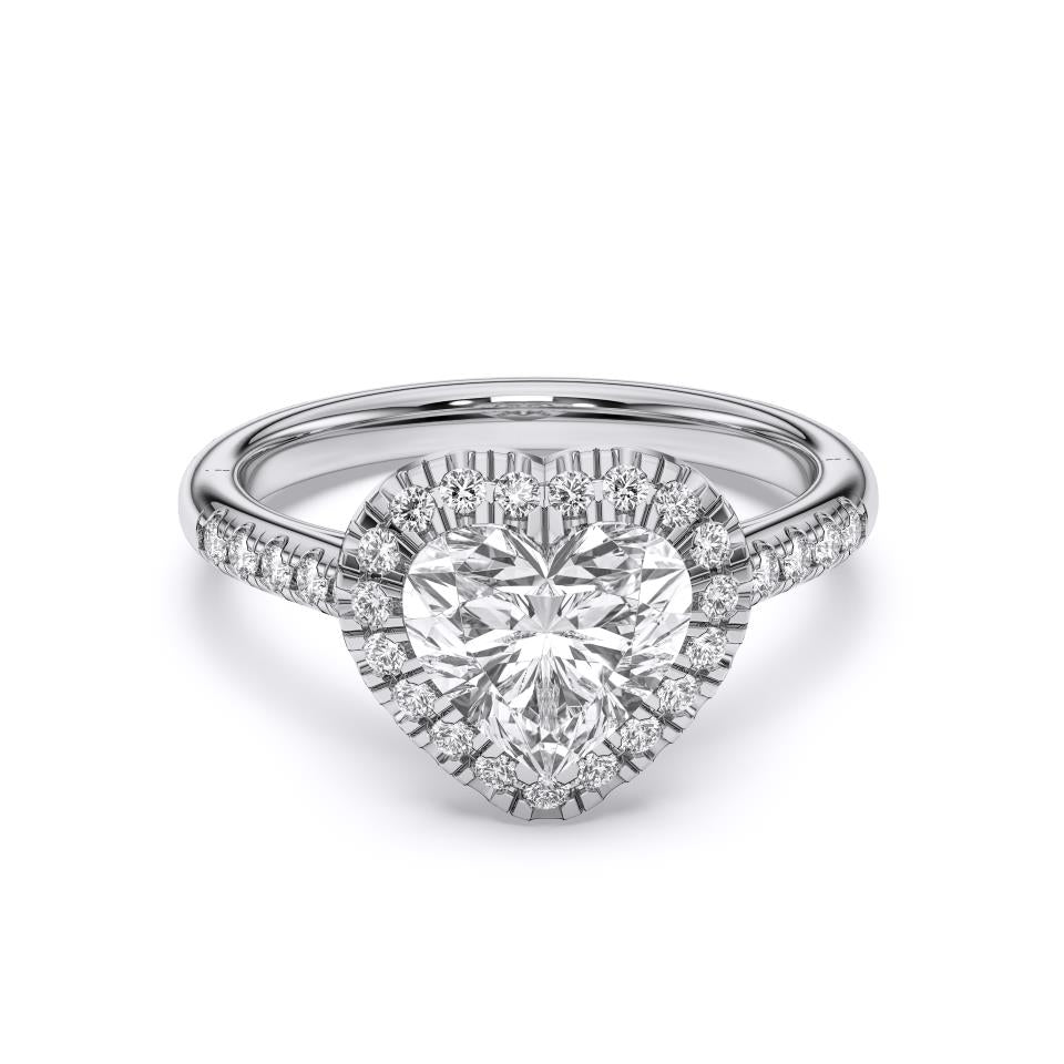 HEART FLUSH SET RING