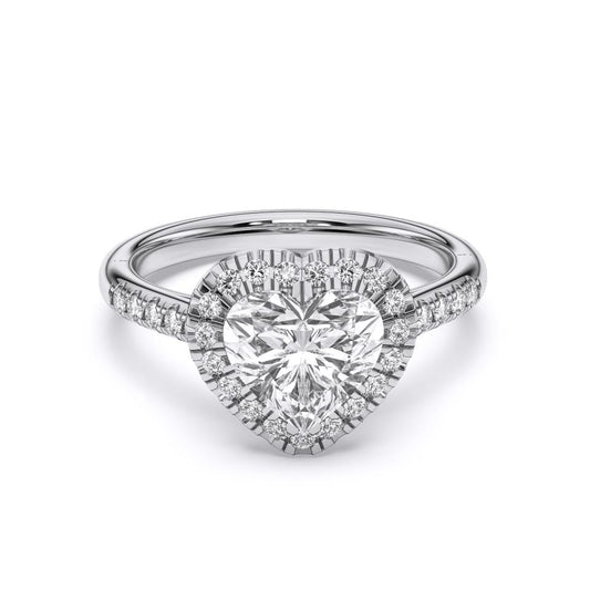 HEART FLUSH SET RING