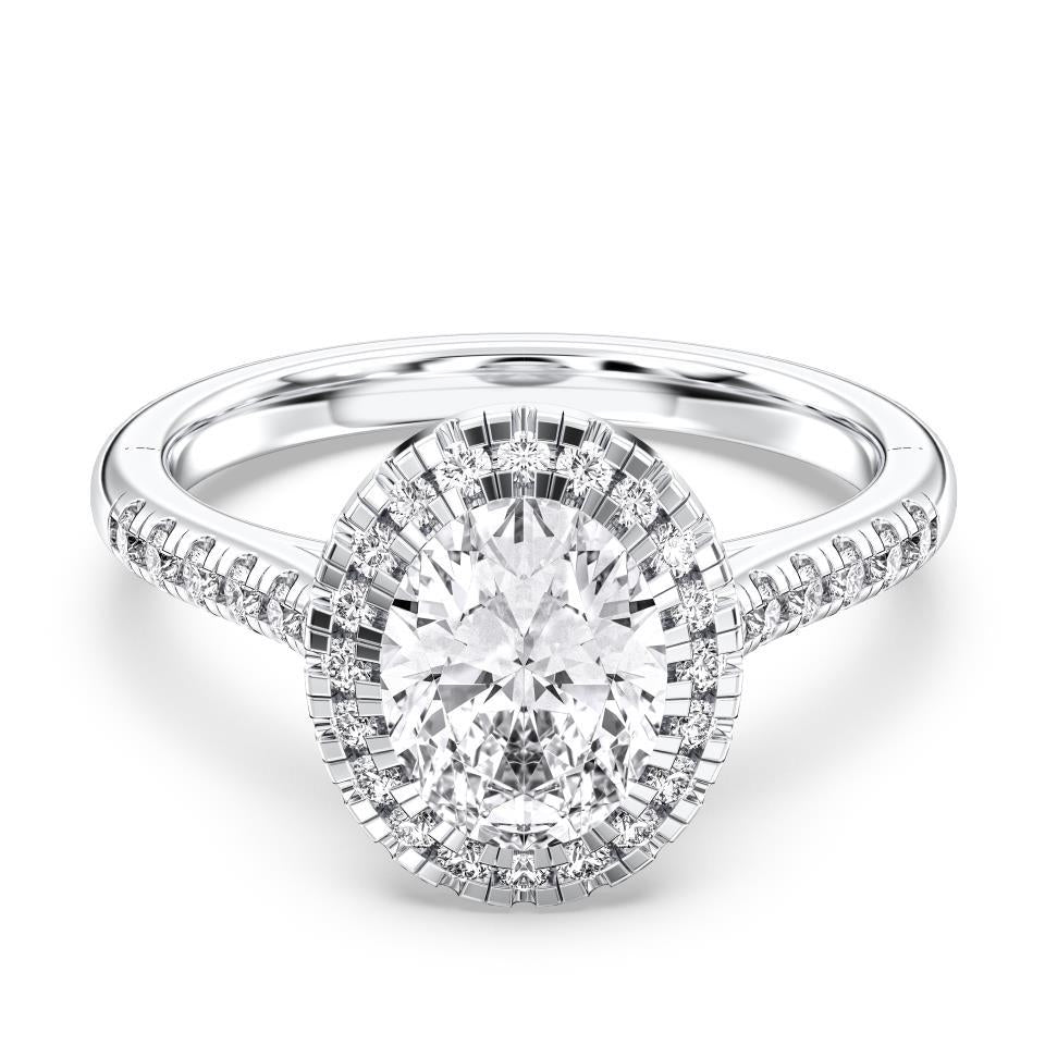 OVAL FLUSH SET RING