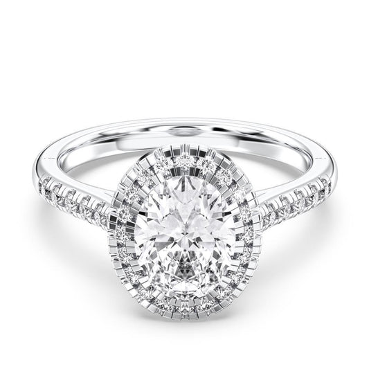 OVAL FLUSH SET RING