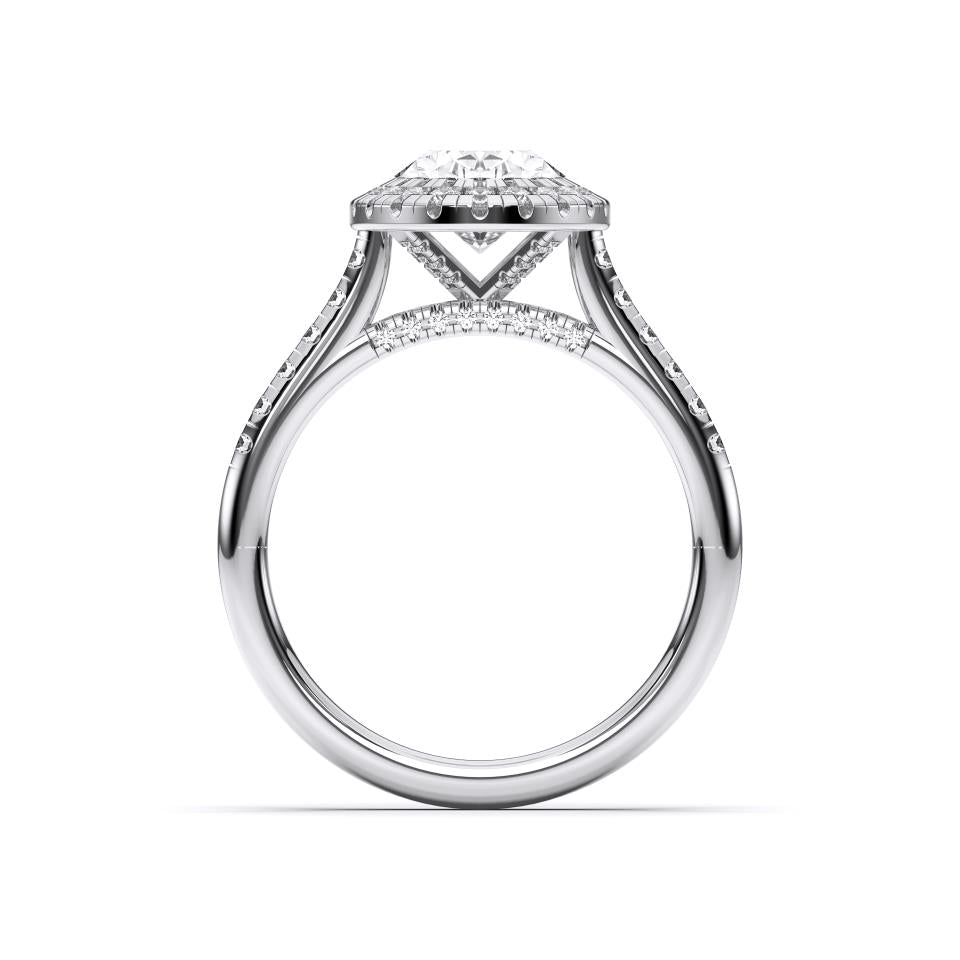 OVAL FLUSH SET RING