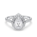PEAR FLUSH SET RING