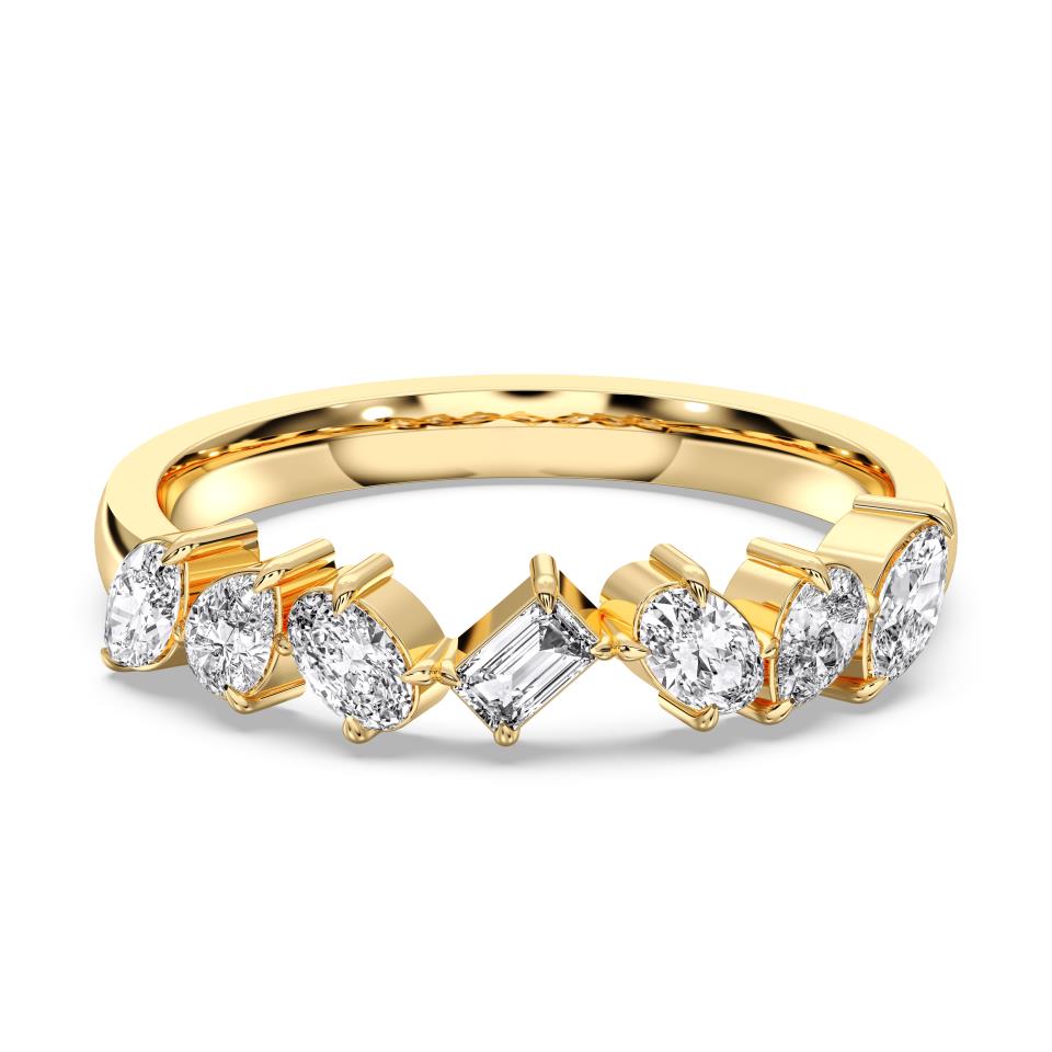 MULTI-SHAPE WEDDING BAND