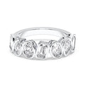 MULTI-SHAPE BEZEL WEDDING BAND