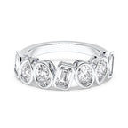 MULTI-SHAPE BEZEL WEDDING BAND