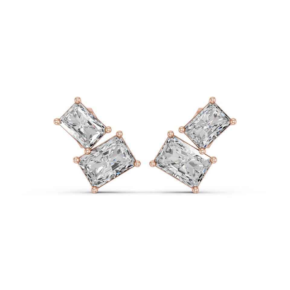 RADIANT TWO STONE EARRING