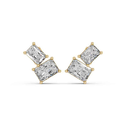 RADIANT TWO STONE EARRING