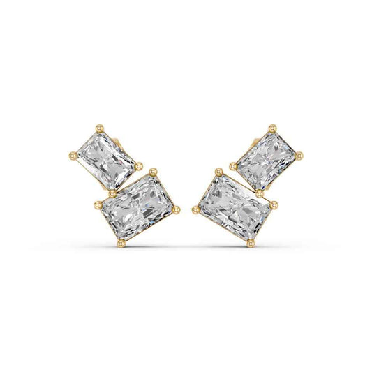 RADIANT TWO STONE EARRING