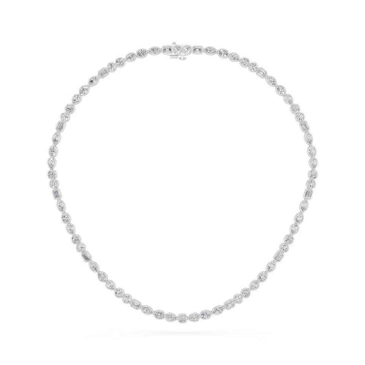 MULTI-SHAPE BEZEL NECKLACE