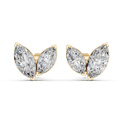 MARQUISE TWO STONE EARRING