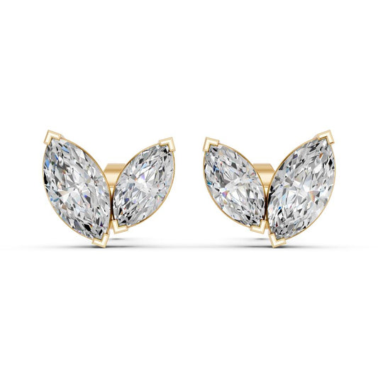 MARQUISE TWO STONE EARRING