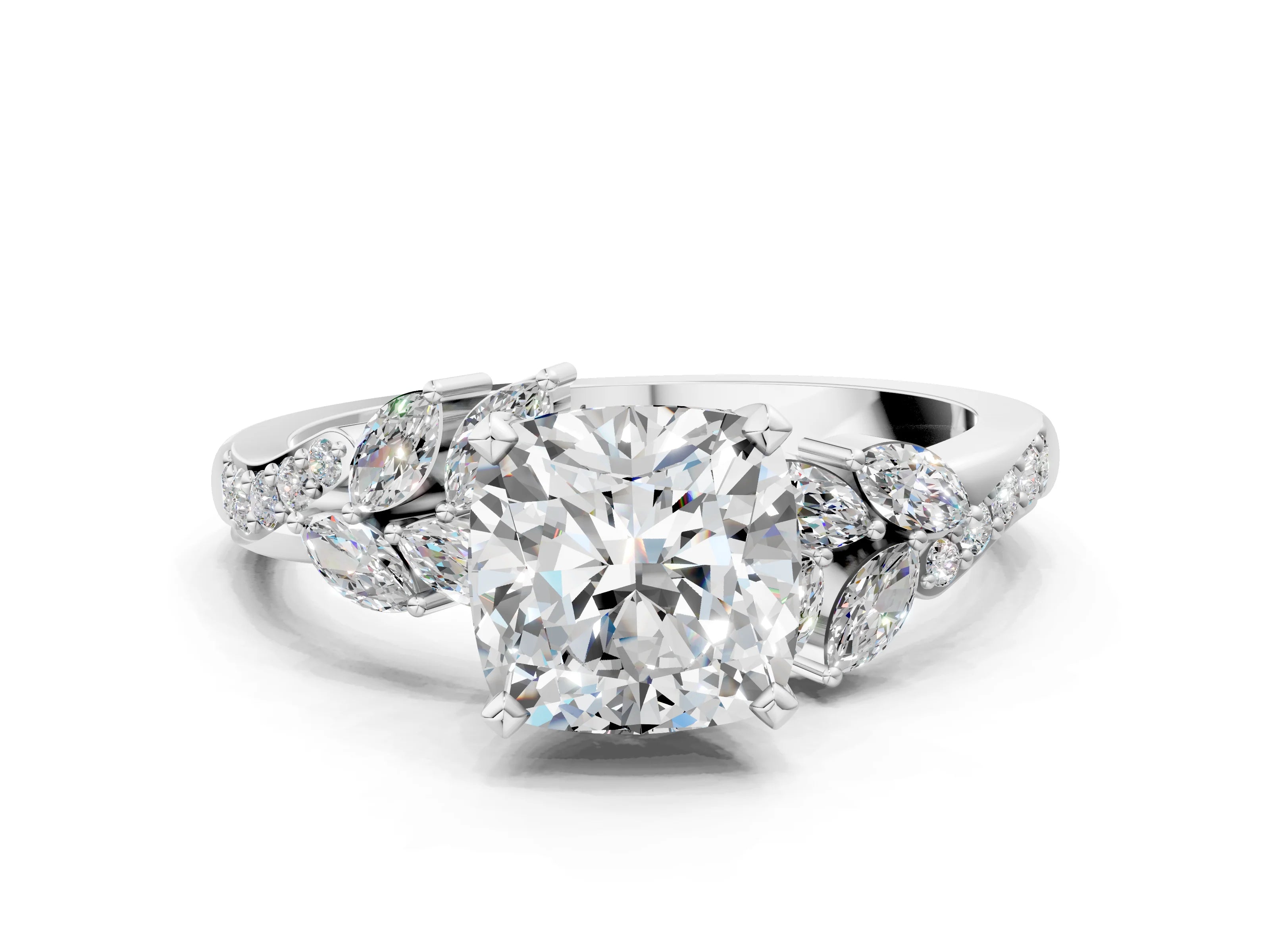 CUSHION NATURE INSPIRED  RING
