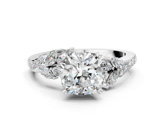CUSHION NATURE INSPIRED  RING