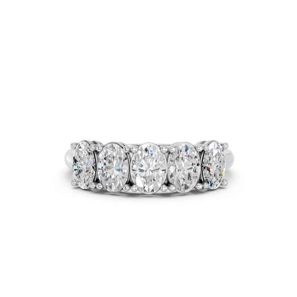 5 STONE OVAL BAND