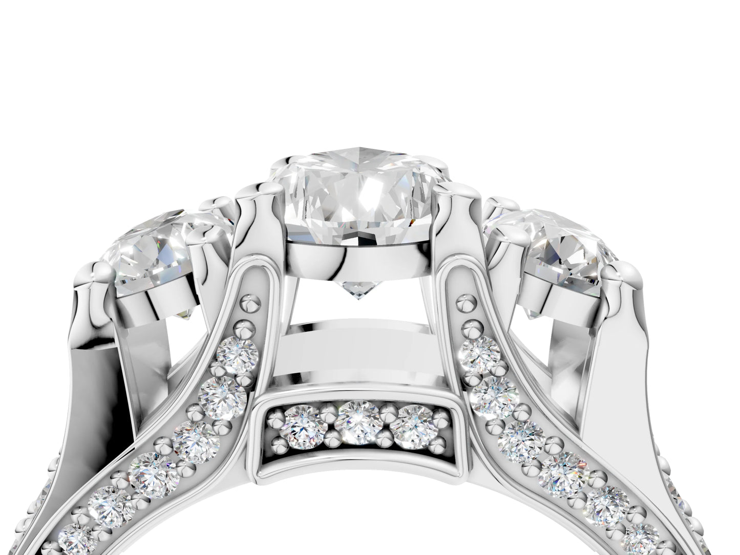 PEAR 3 STONE RING - M&D Signature Jewels