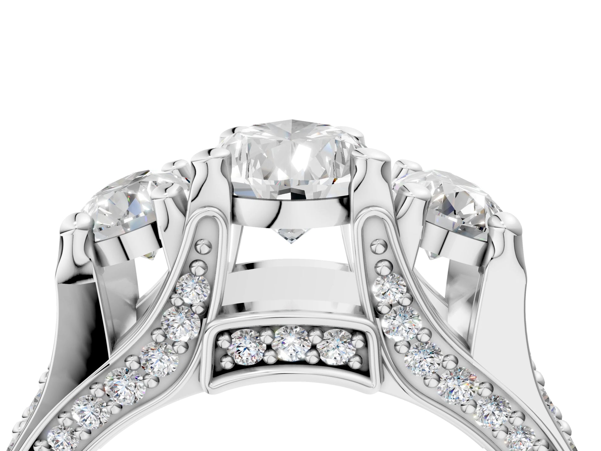 PEAR 3 STONE RING - M&D Signature Jewels