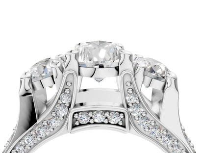 PEAR 3 STONE RING - M&D Signature Jewels