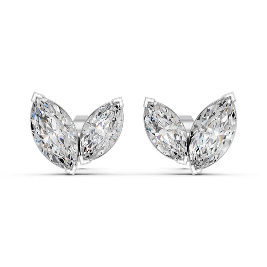 MARQUISE TWO STONE EARRING