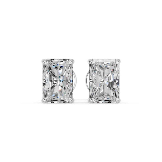 RADIANT 4 PRONG BASKET EARRINGS