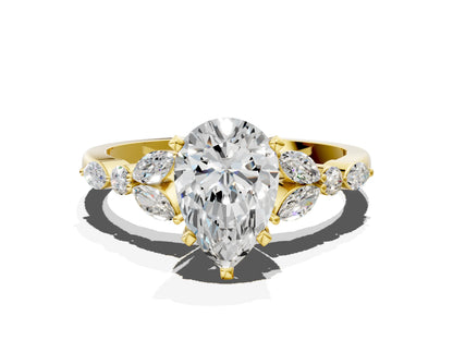 PEAR NATURE INSPIRED RING - M&D Signature Jewels