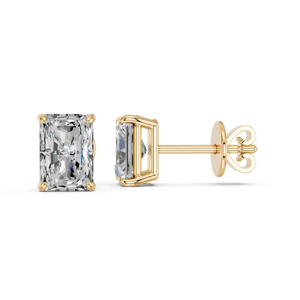 RADIANT 4 PRONG BASKET EARRINGS