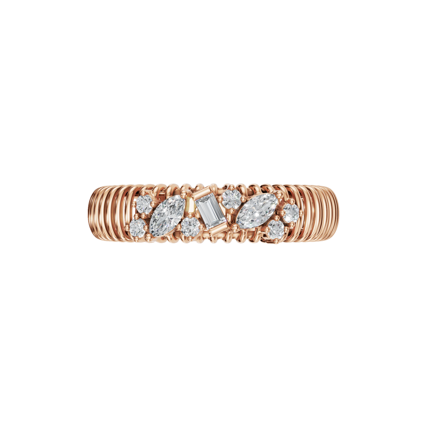 MULTI-SHAPE WEDDING BAND - M&D Signature Jewels