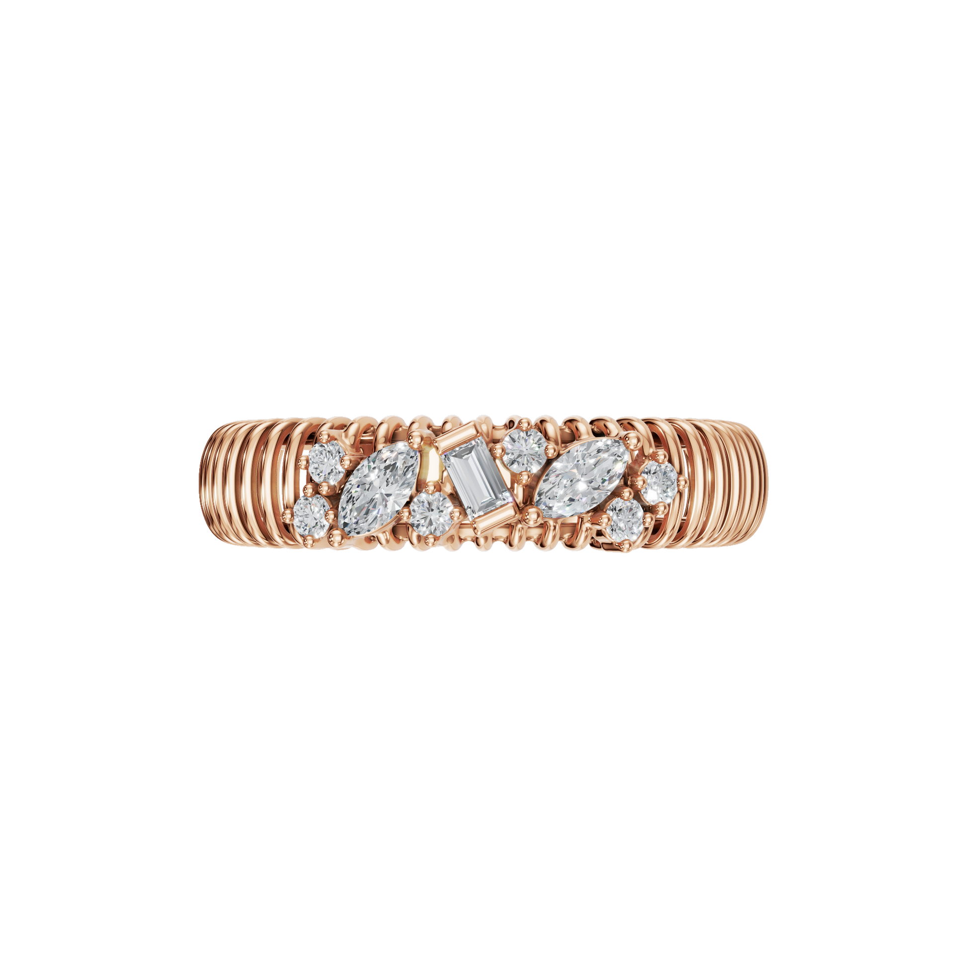MULTI-SHAPE WEDDING BAND - M&D Signature Jewels