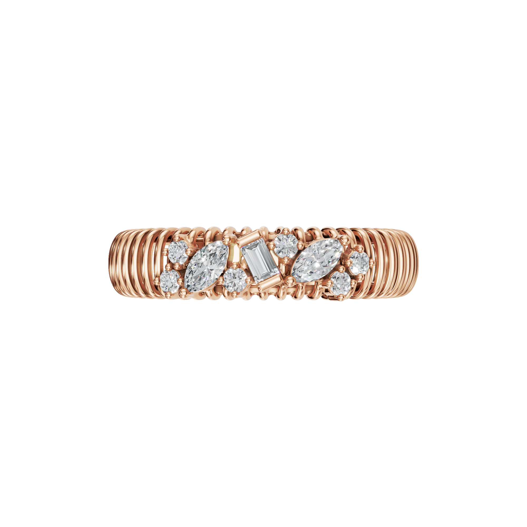MULTI-SHAPE WEDDING BAND