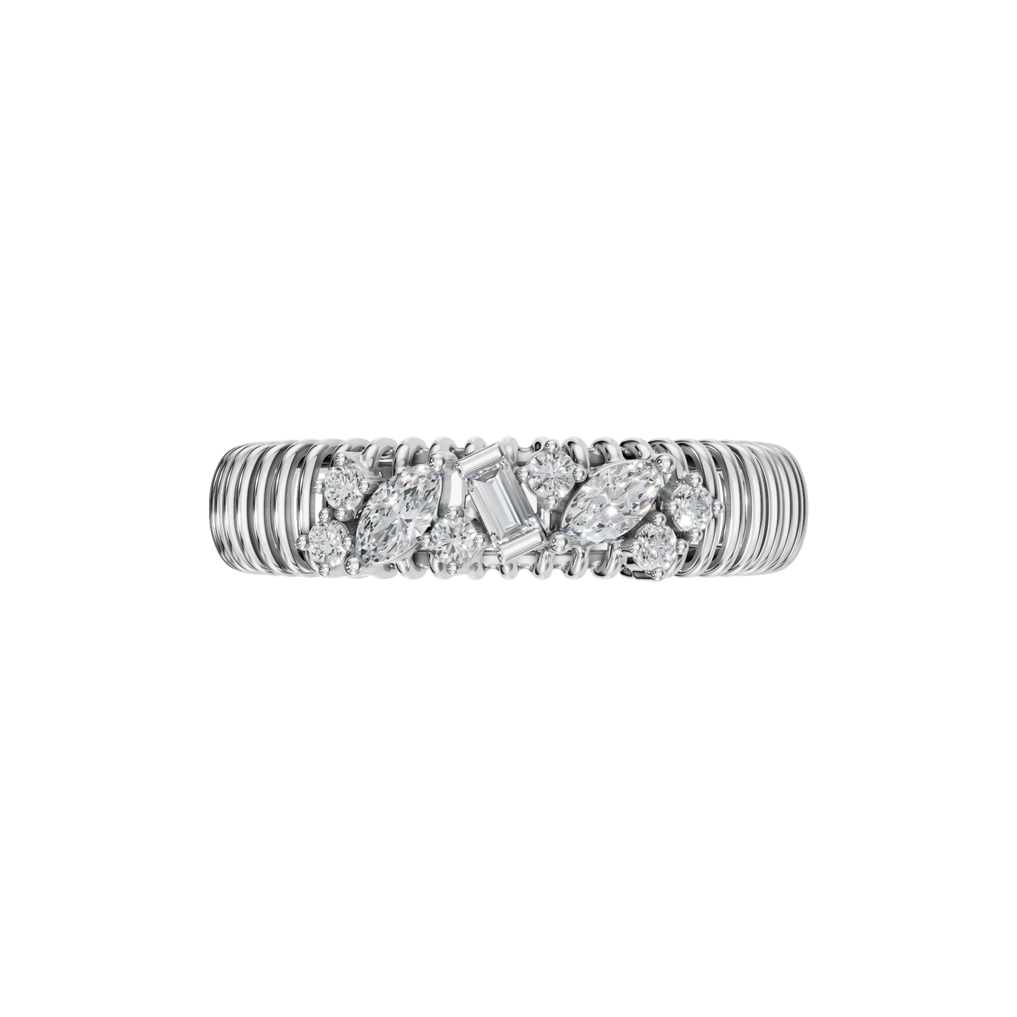 MULTI-SHAPE WEDDING BAND - M&D Signature Jewels