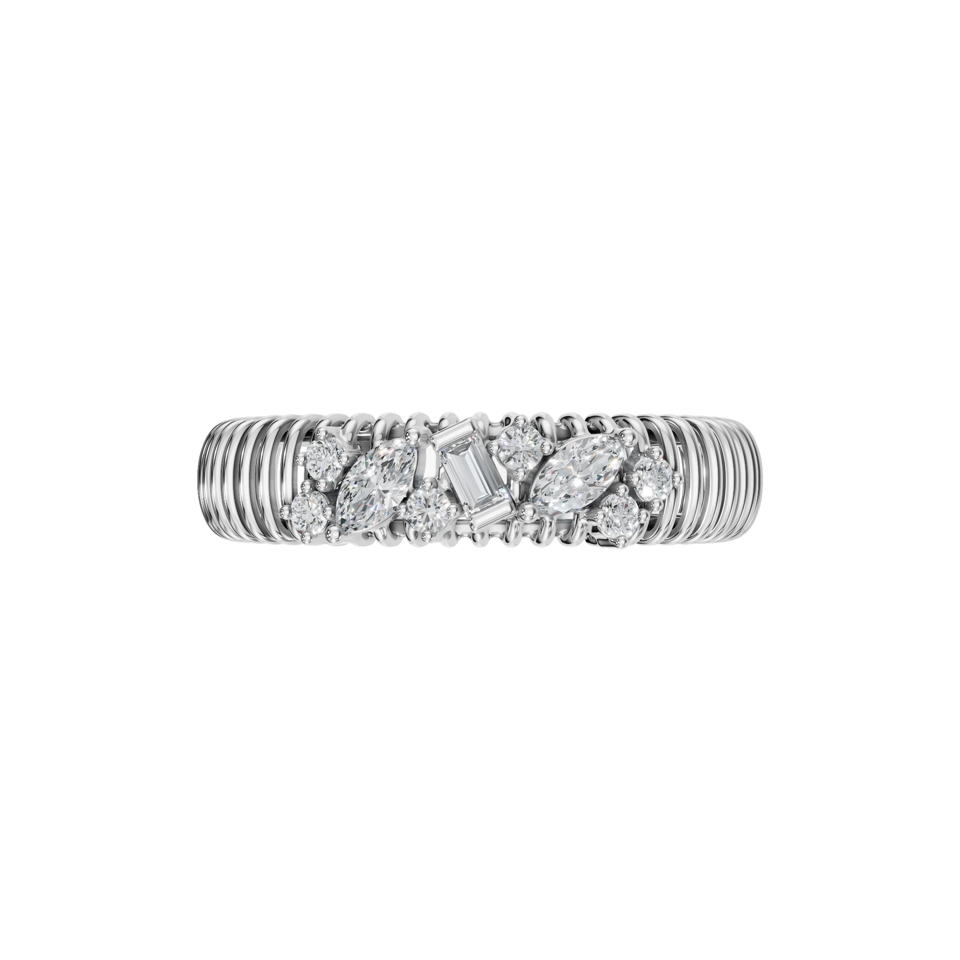 MULTI-SHAPE WEDDING BAND - M&D Signature Jewels