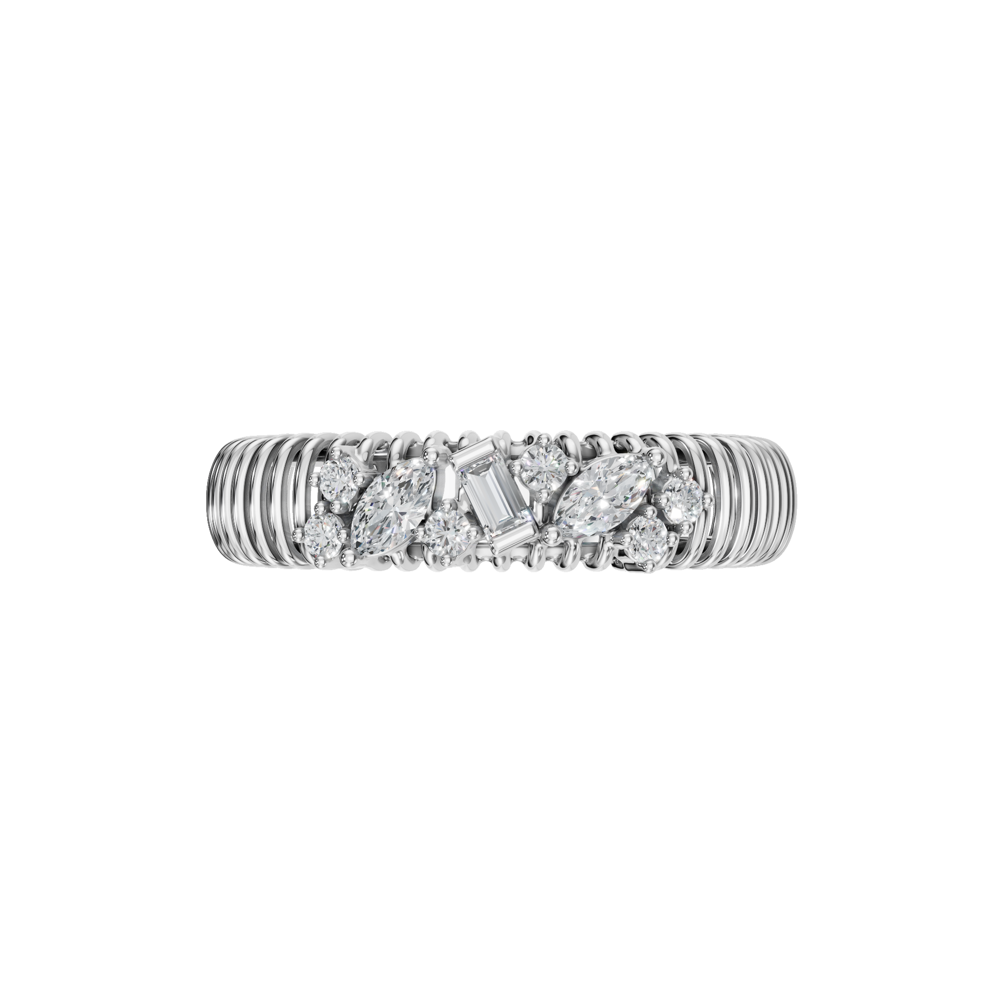 MULTI-SHAPE WEDDING BAND