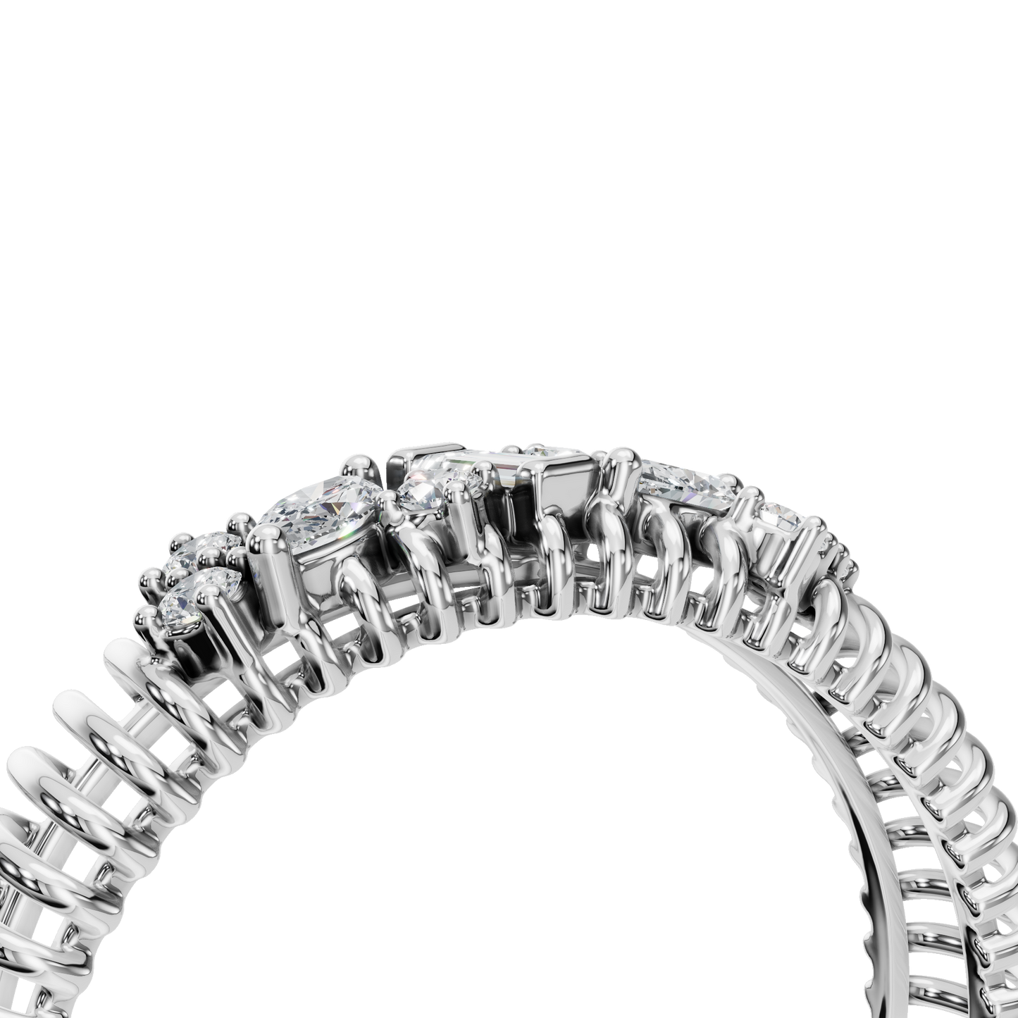 MULTI-SHAPE WEDDING BAND - M&D Signature Jewels