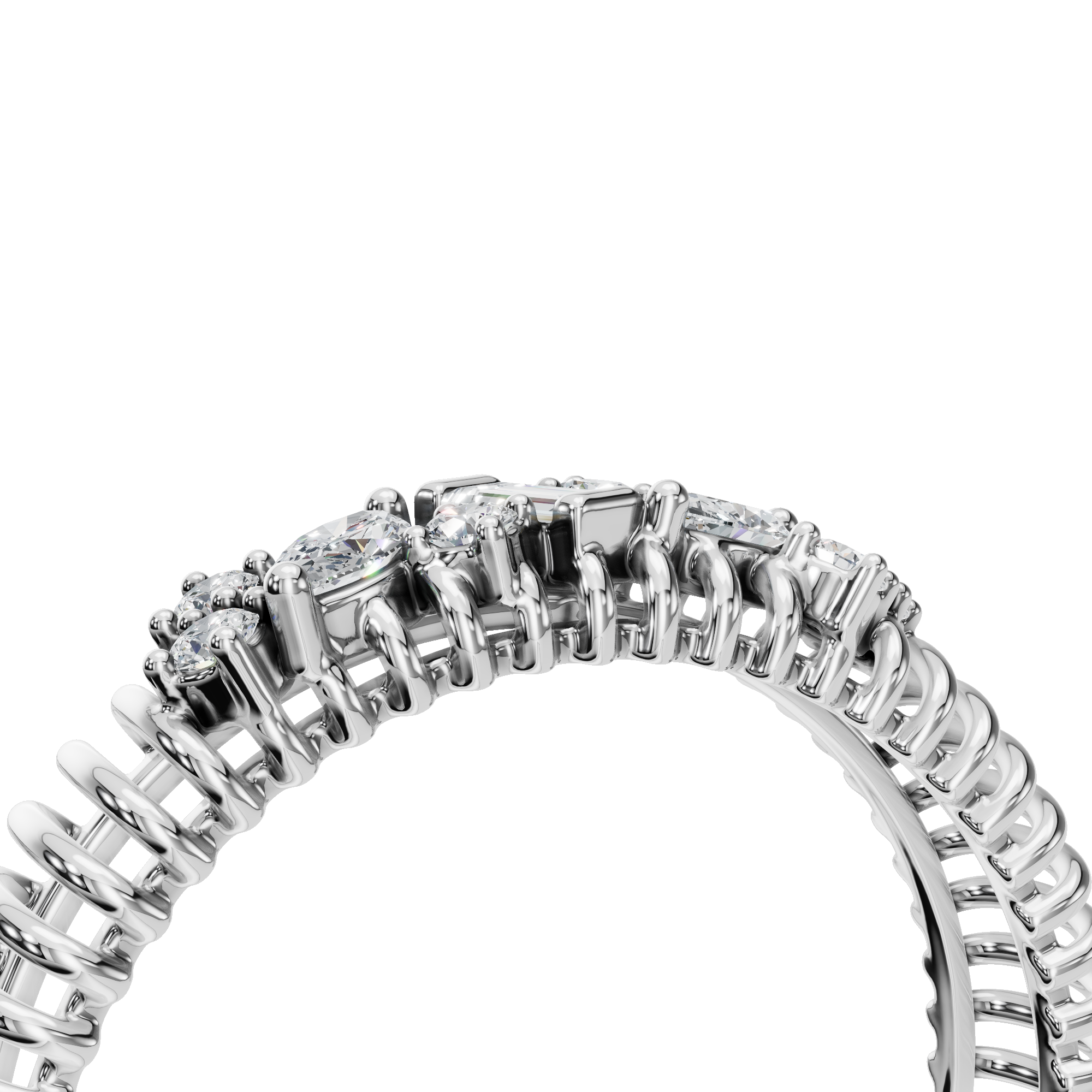 MULTI-SHAPE WEDDING BAND