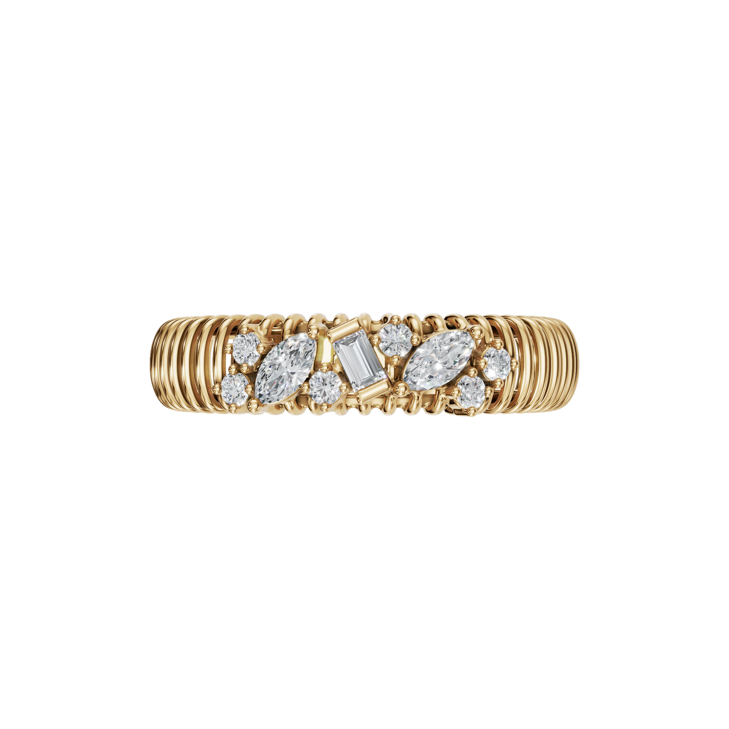 MULTI-SHAPE WEDDING BAND - M&D Signature Jewels